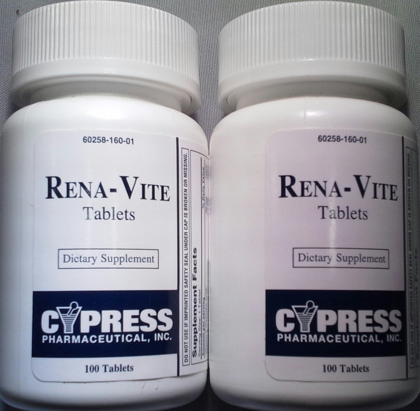 Foto 1 | Suplemento Cypress Pharmaceutical Rena-vite 100 Comprimidos X 2 - Venta Internacional.