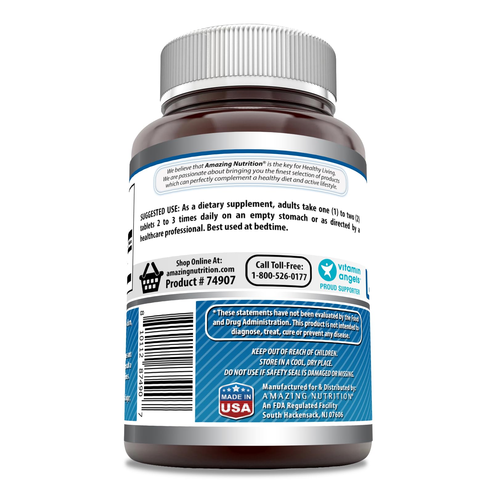 Foto 4 pulgar | Suplemento De Tabletas De L-triptófano De 1000 Mg De Amazing Formulas X240 - Venta Internacional.