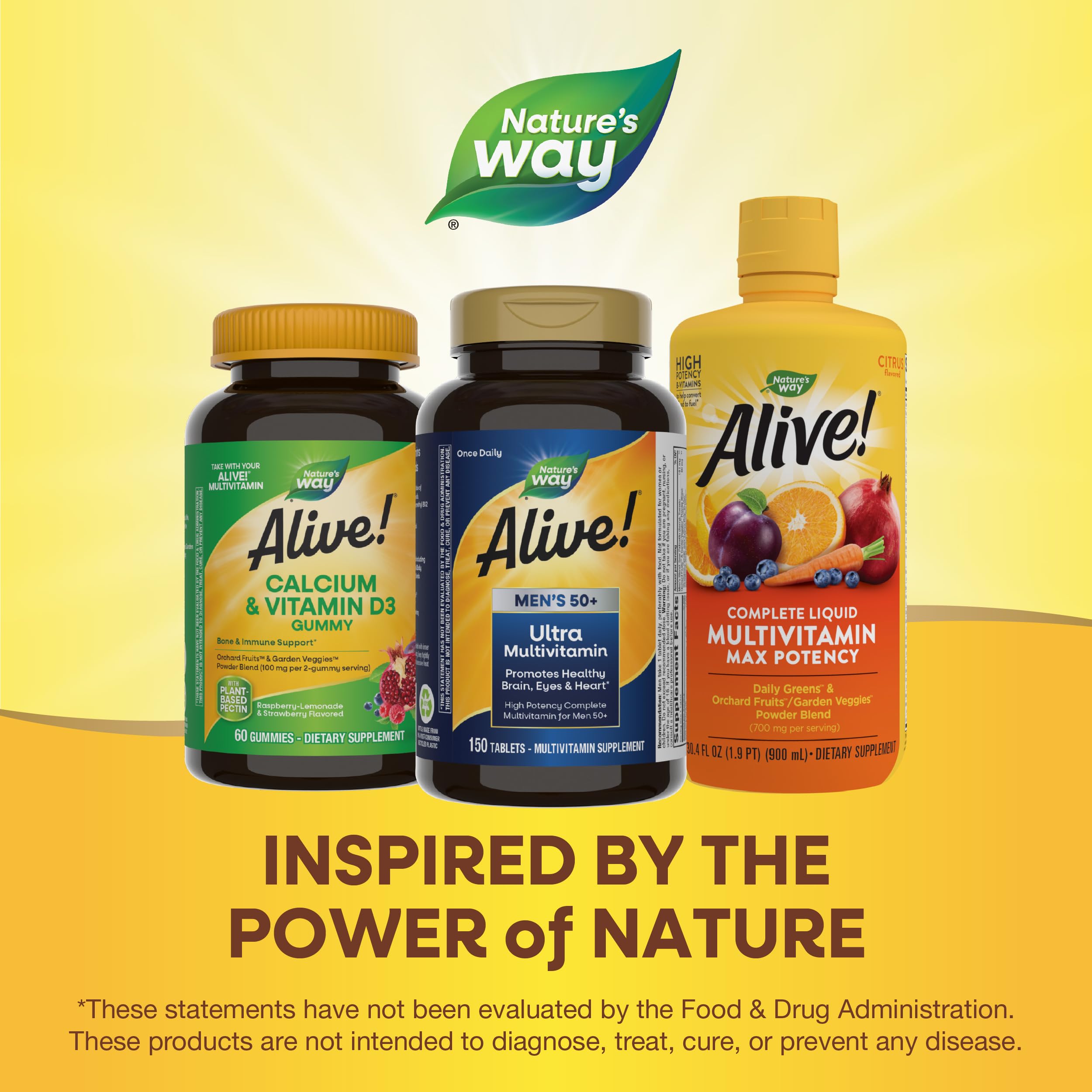 Foto 8 pulgar | ¡multivitamínico Nature's Way Alive! Ultra 150 Comprimidos Diarios Para Hombres O Más De 50 - Venta Internacional.