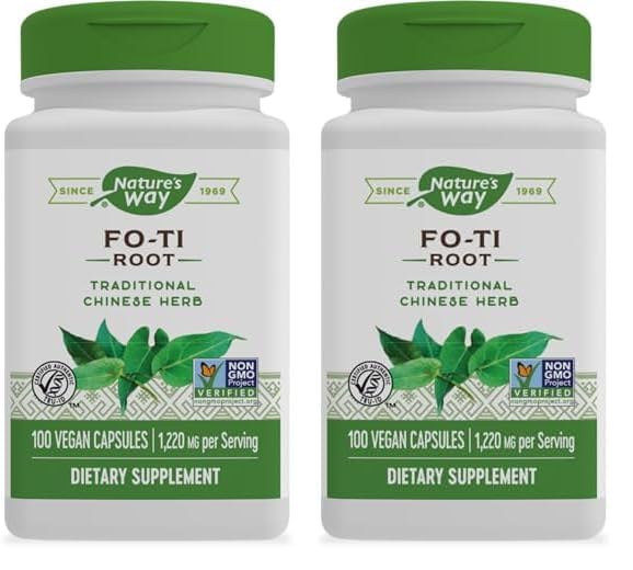 Foto 2 pulgar | Suplemento Nature's Way Fo-ti Root 100 Cápsulas (paquete De 2) - Venta Internacional.