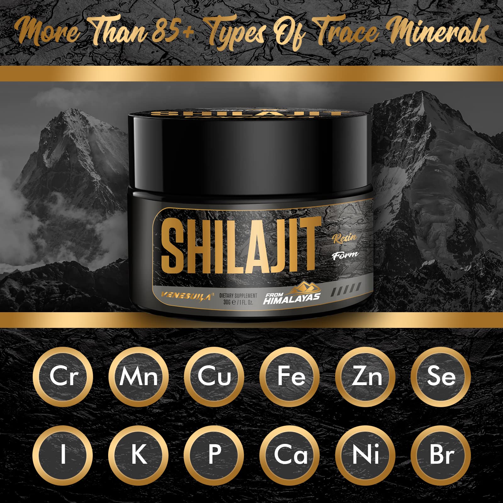 Foto 4 pulgar | Resina Orgánica Shilajit Venesuila, 30 Ml (paquete De 2), Más De 85 Minerales - Venta Internacional.