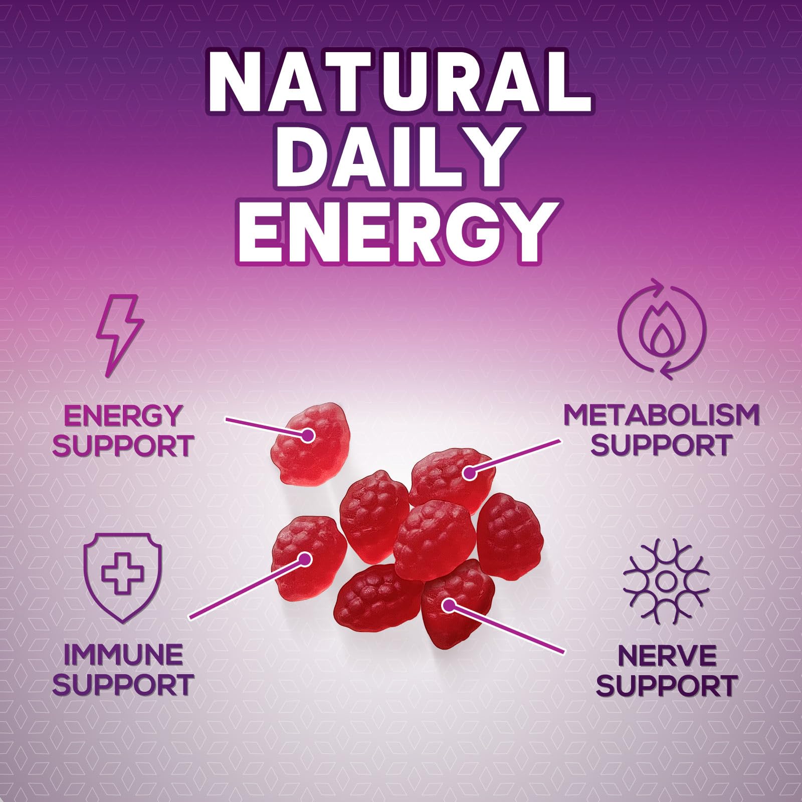 Foto 6 pulgar | Gomitas Energéticas Con Vitamina B12 Nature's Nutrition, 4500 Mcg, 120 Unidades - Venta Internacional.