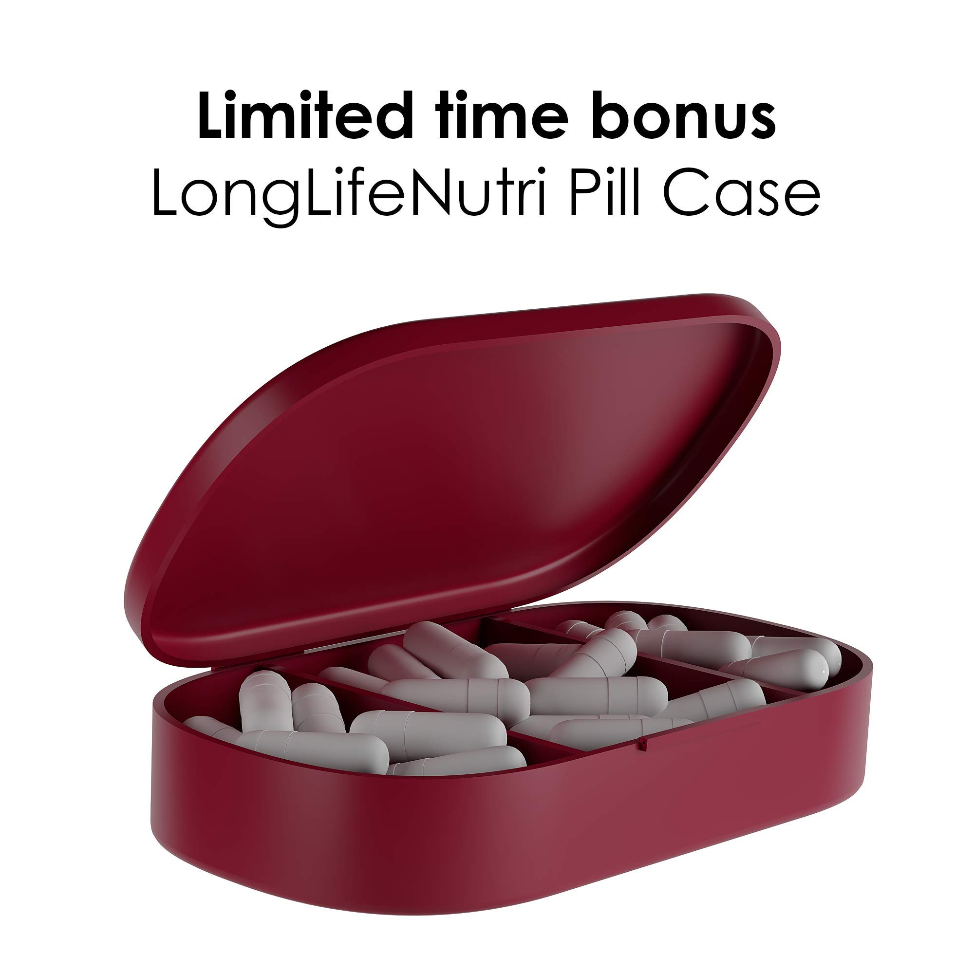 Foto 5 pulgar | Suplemento De Extracto De Castaño De Indias Longlife Nutri 500 Mg 180 Cápsulas - Venta Internacional.