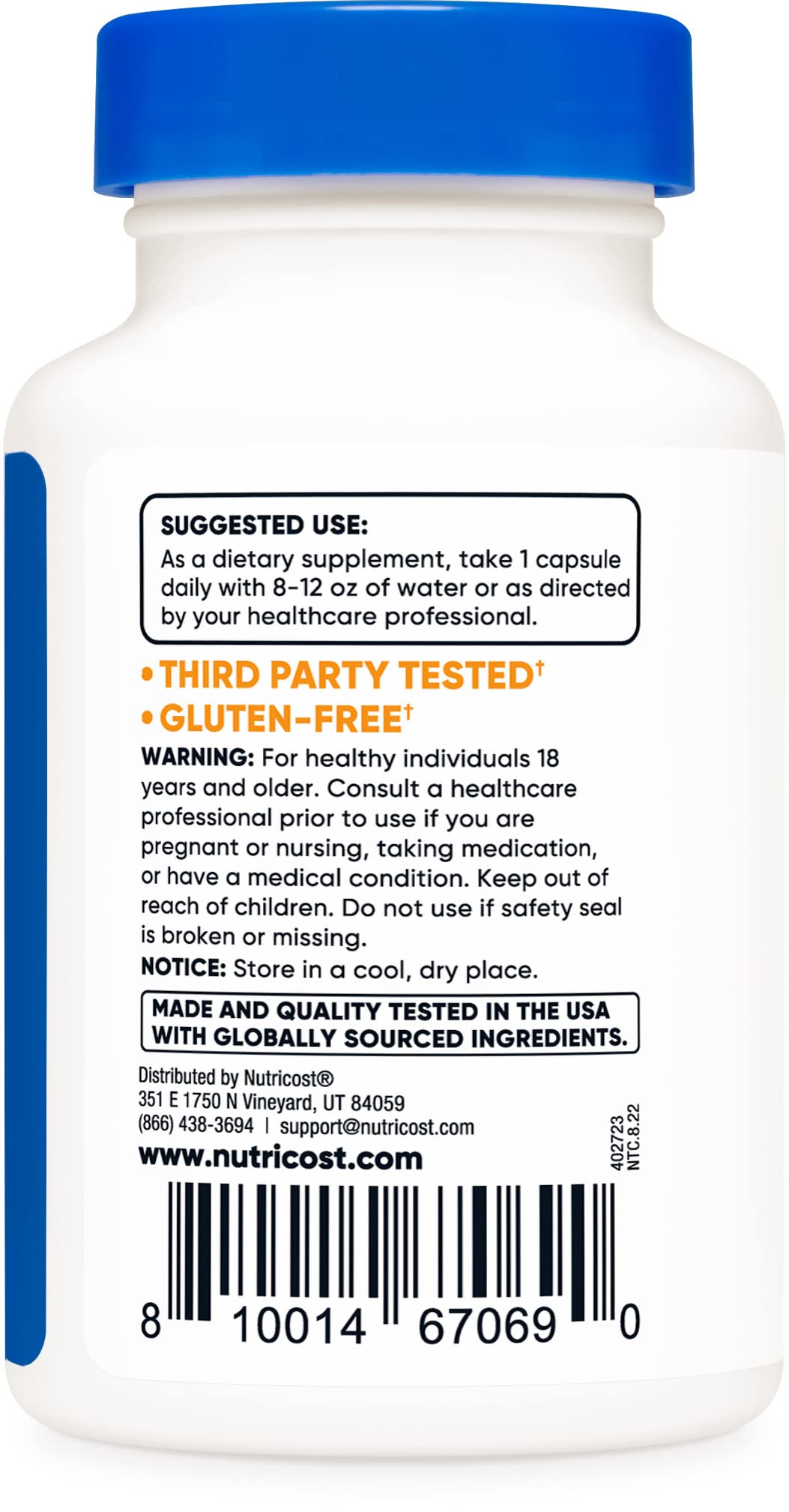 Foto 4 pulgar | Suplemento Nutricost Tudca 500 Mg 30 Cápsulas De Ácido Tauroursodesoxicólico - Venta Internacional.