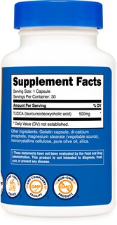 Foto 4 | Suplemento Nutricost Tudca 500 Mg 30 Cápsulas De Ácido Tauroursodesoxicólico - Venta Internacional.