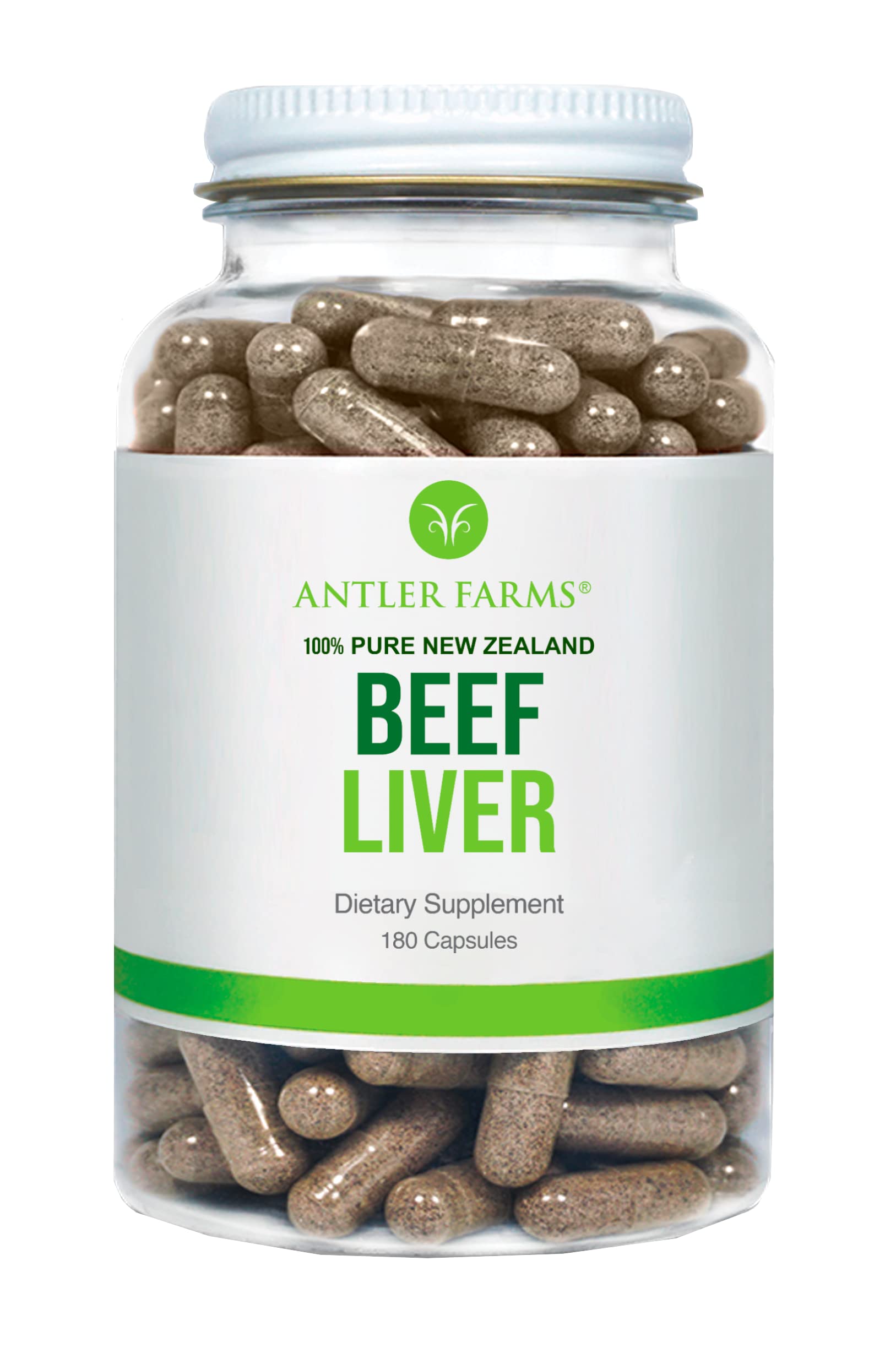 Foto 1 | Suplemento Antler Farms De Hígado De Res 100% Puro De Nueva Zelanda, 180 Cápsulas, 500 Mg - Venta Internacional.