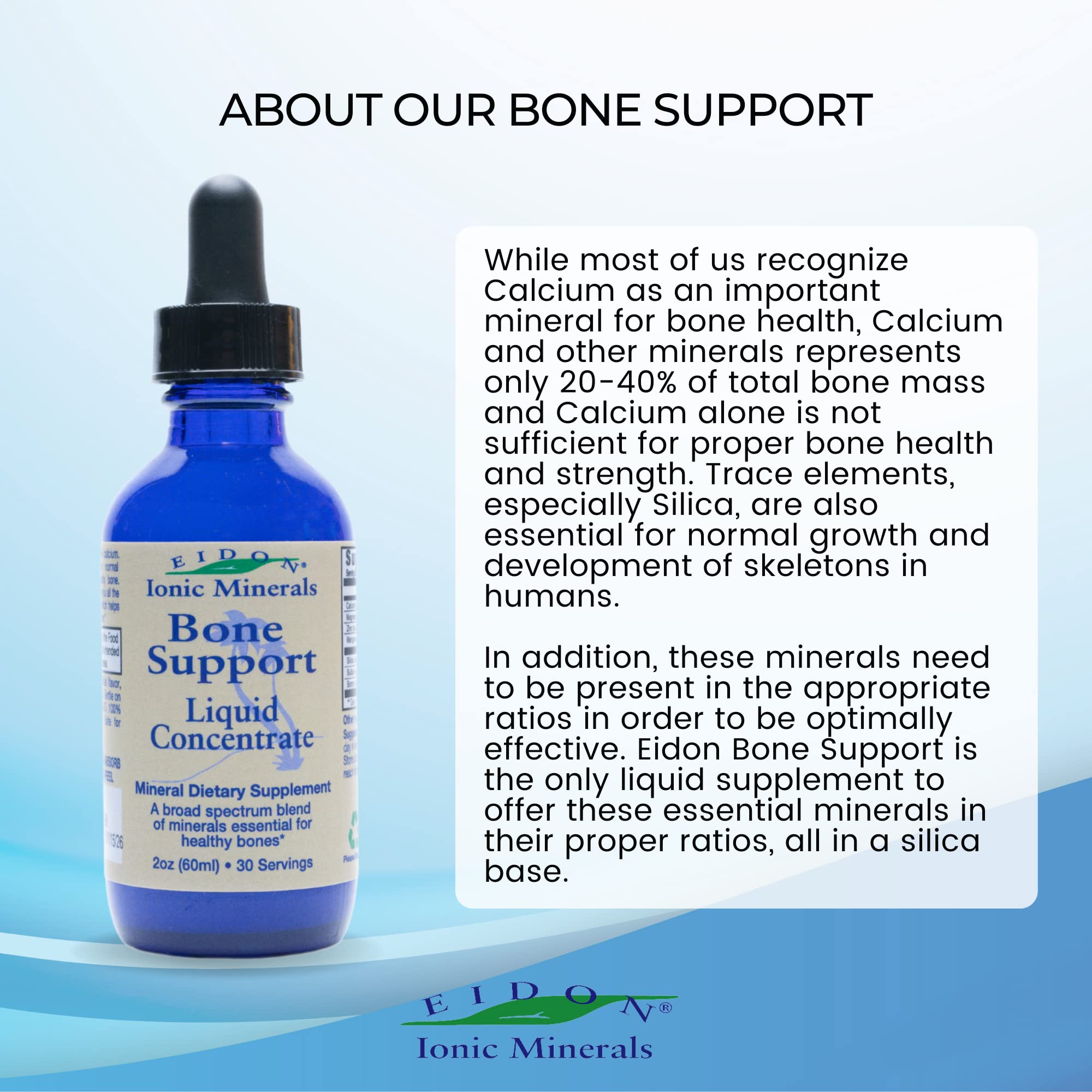 Foto 5 pulgar | Suplemento Eidon Ionic Minerals Bone Support 60 Ml - Venta Internacional.