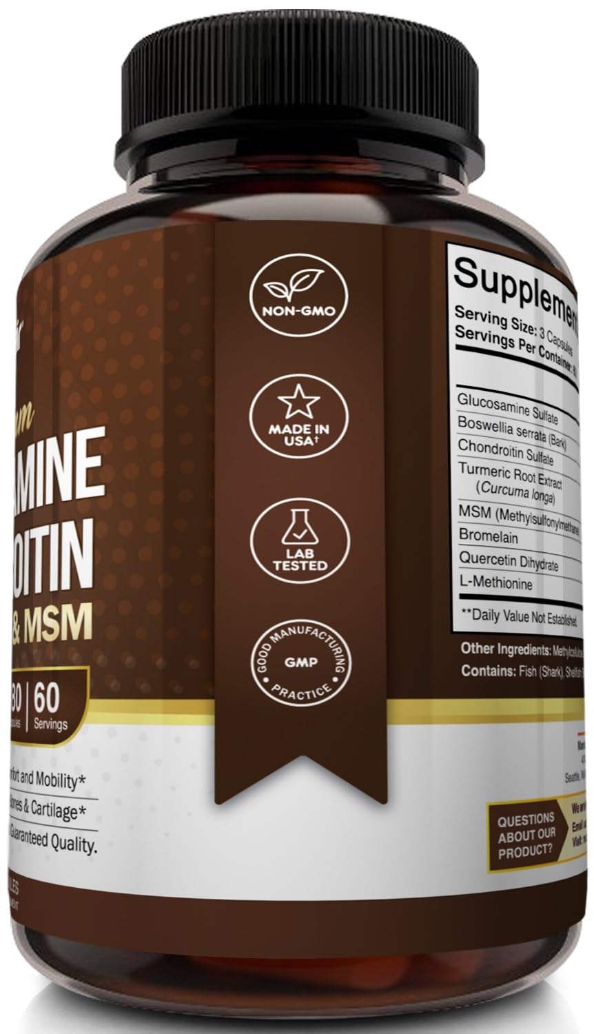 Foto 4 | Suplemento Para El Bienestar De Las Articulaciones Nutriflair, Glucosamina, 180 Cápsulas - Venta Internacional.