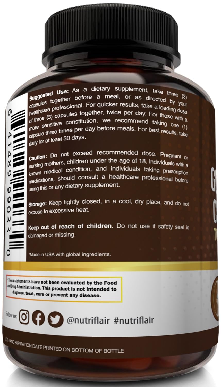 Foto 6 | Suplemento Para El Bienestar De Las Articulaciones Nutriflair, Glucosamina, 180 Cápsulas - Venta Internacional.