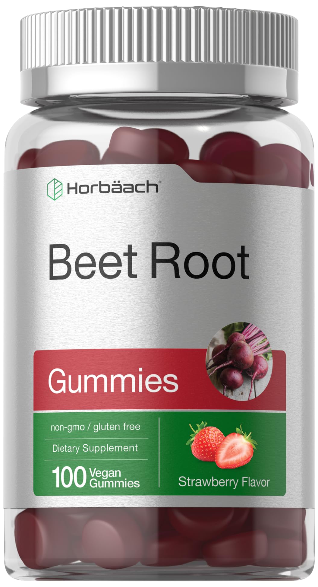 Foto 2 pulgar | Suplemento Horbäach Gomitas De Raíz De Remolacha, 6000 Mg, 100% Veganas - Venta Internacional.
