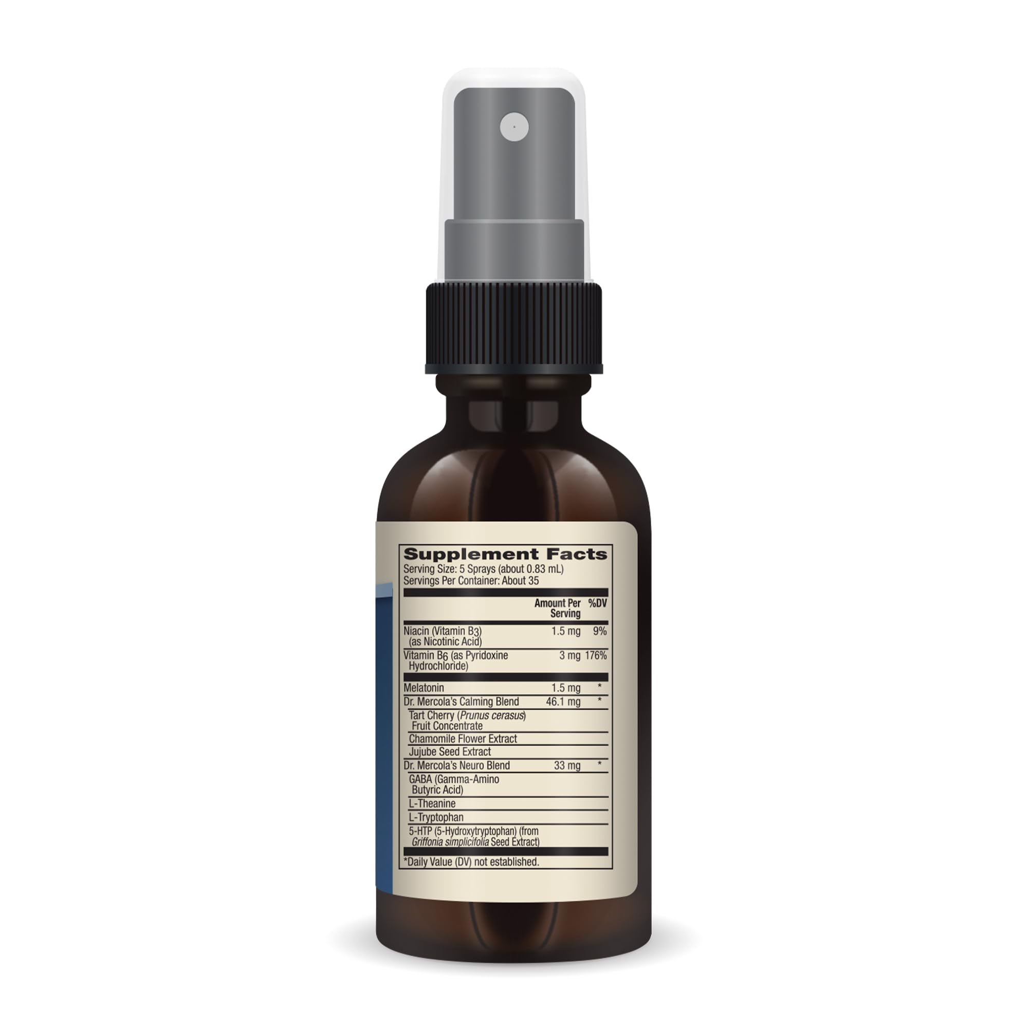 Foto 3 pulgar | Spray De Apoyo Para Dormir Dr. Mercola Con 1,5 Mg De Melatonina 35 Dosis - Venta Internacional.