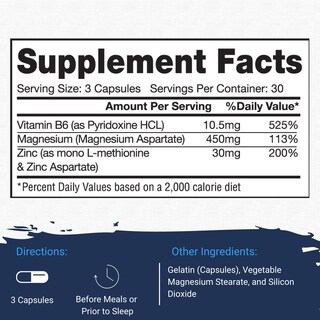 Foto 3 | Suplemento Gaspari Nutrition Zm-complex 90 Cápsulas - Venta Internacional.