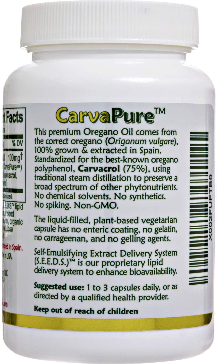 Foto 5 pulgar | Cápsulas De Aceite De Orégano Supplement Island Nutrition, 90 Unidades - Venta Internacional.