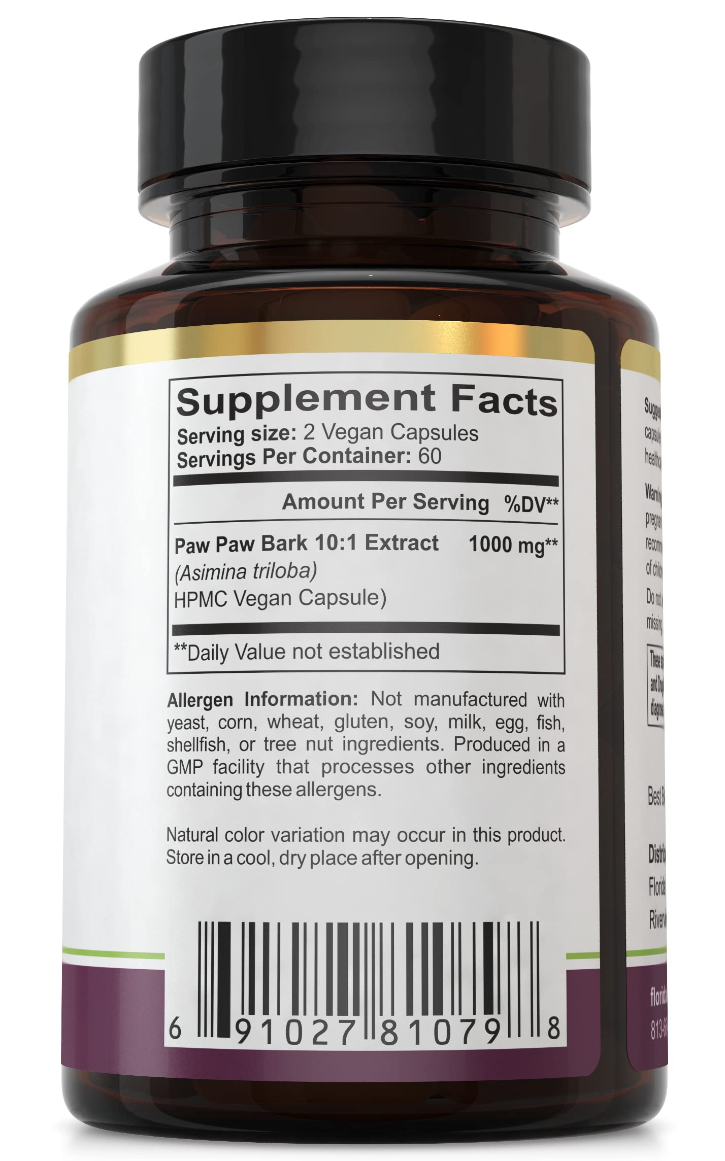 Foto 4 pulgar | Cápsulas Suplementarias Florida Herbal Pharmacy Paw Extract - Venta Internacional.