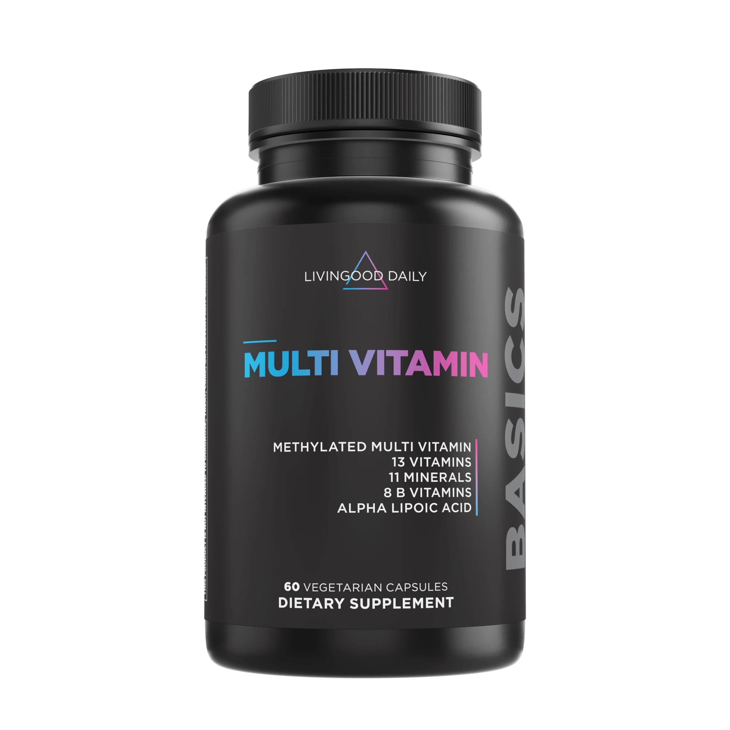 Suplemento Multivitamínico Metilado Diario Livingood, 60 Cápsulas - Venta Internacional.
