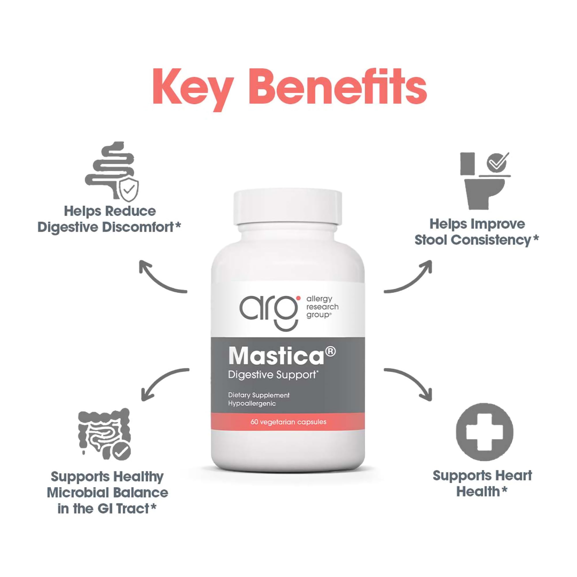 Foto 4 | Goma De Mastica Supplement Allergy Research Group, 60 Cápsulas - Venta Internacional.