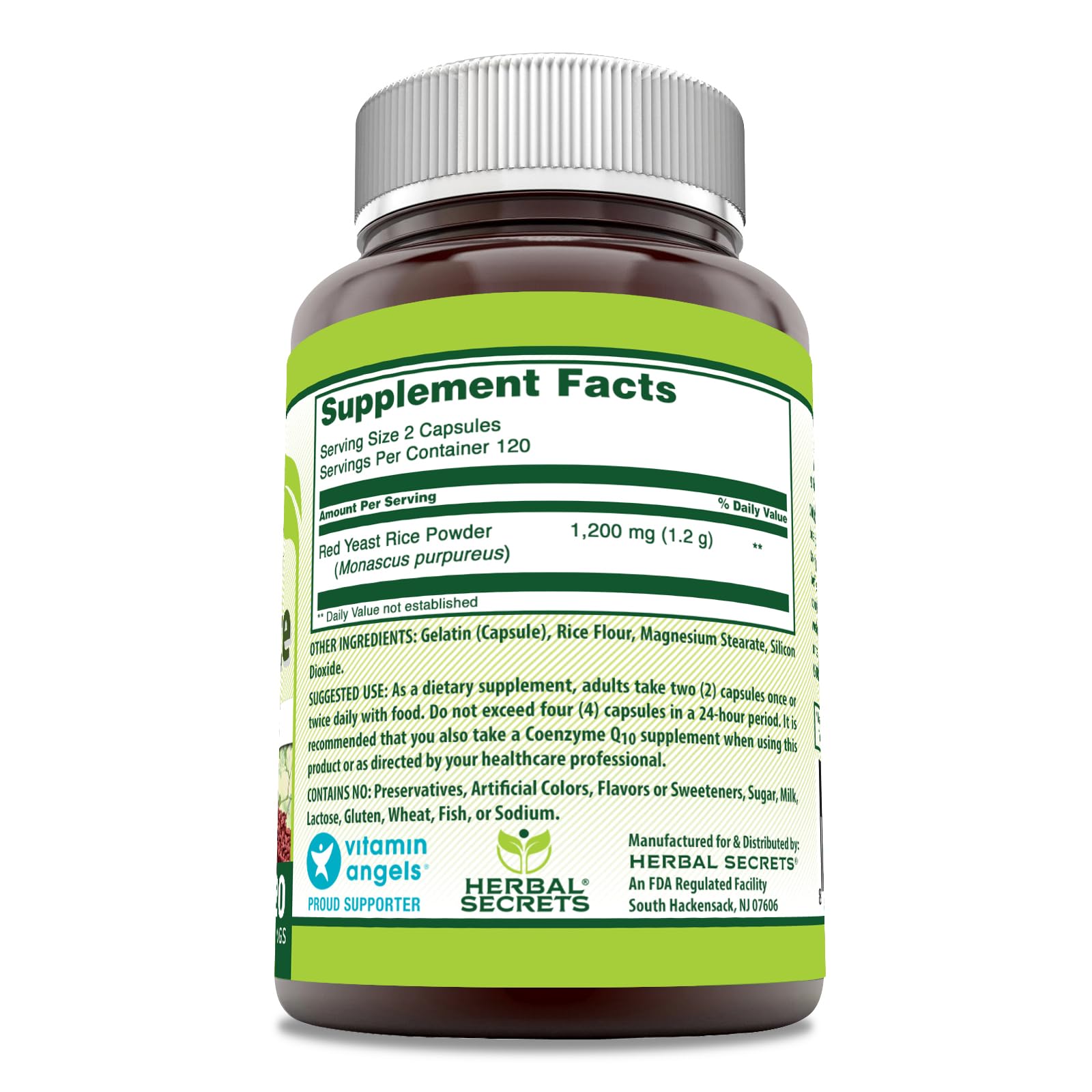 Foto 2 | Suplemento Herbal Secrets De Arroz De Levadura Roja 1200 Mg 240 Cápsulas - Venta Internacional.