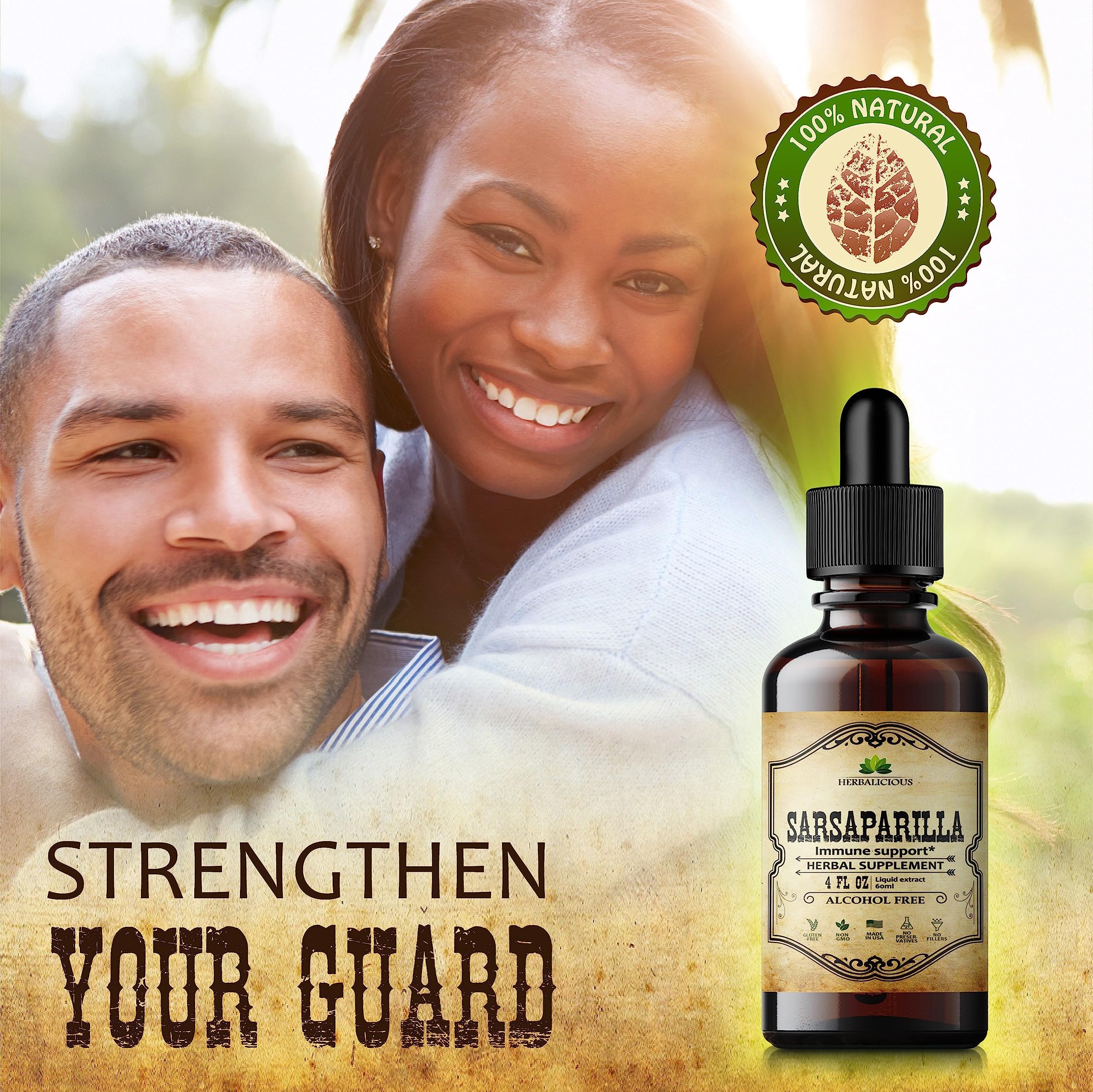 Foto 8 pulgar | Suplemento Herbalicious De Extracto De Zarzaparrilla 120 Ml, Sin Ogm - Venta Internacional.