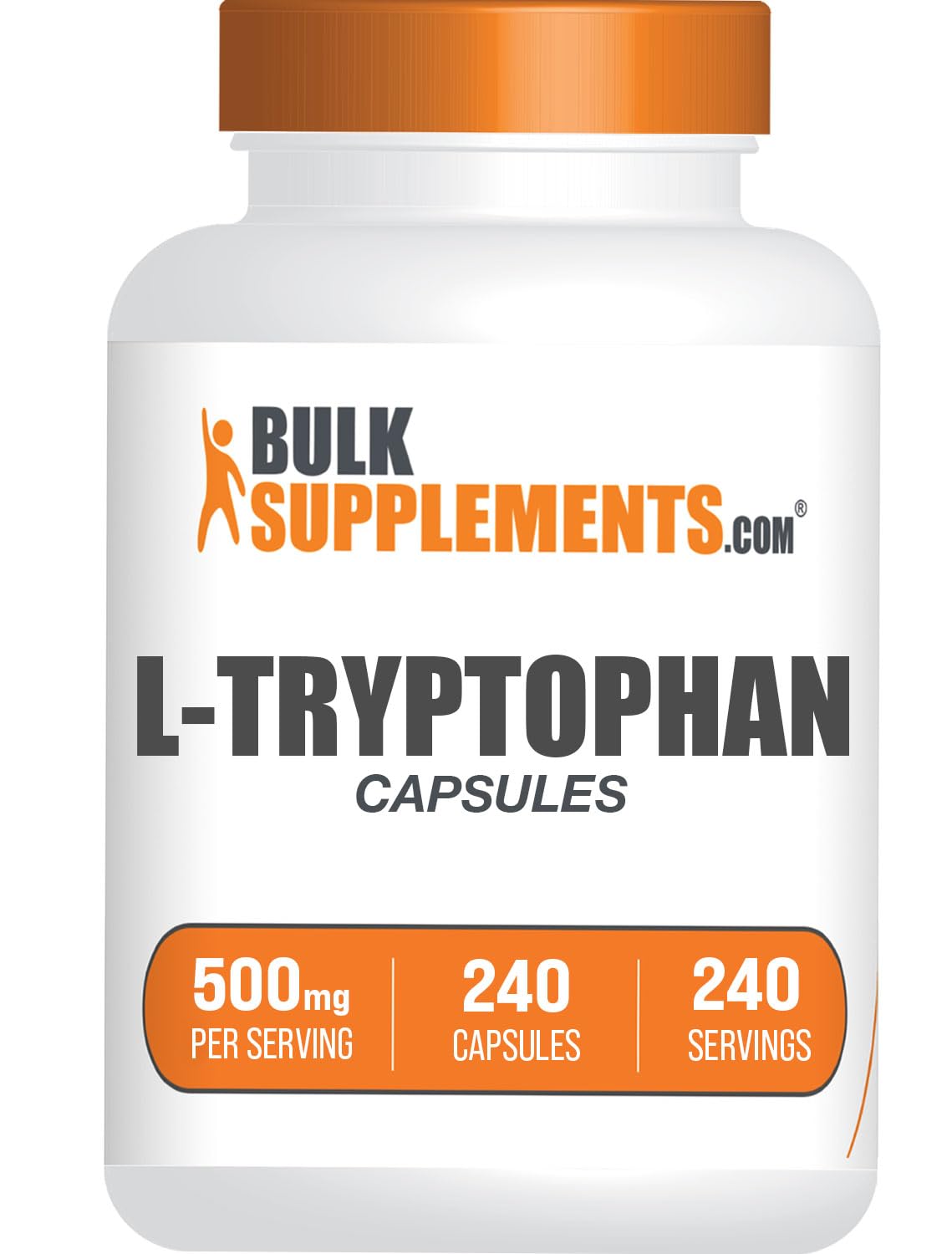 Foto 2 pulgar | Suplemento Bulksupplements.com L-triptófano 500 Mg 240 Cápsulas - Venta Internacional.