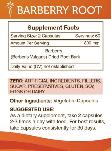 Foto 4 pulgar | Suplemento Secrets Of The Tribe Barberry Root 120 Cápsulas - Venta Internacional.