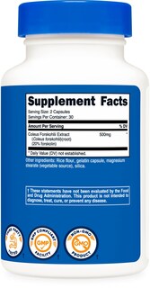 Foto 5 | Suplemento Nutricost Coleus Forskohlii 500 Mg 60 Cápsulas - Venta Internacional.