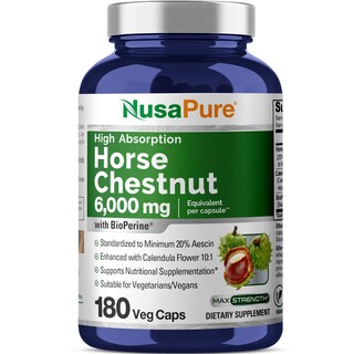 Foto 1 | Suplemento De Extracto De Castaño De Indias Nusapure 300 Mg X 180 Cápsulas - Venta Internacional.