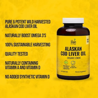 Foto 3 | Aceite De Hígado De Bacalao De Alaska Supplement On Target Living 120 Cápsulas Blandas - Venta Internacional.