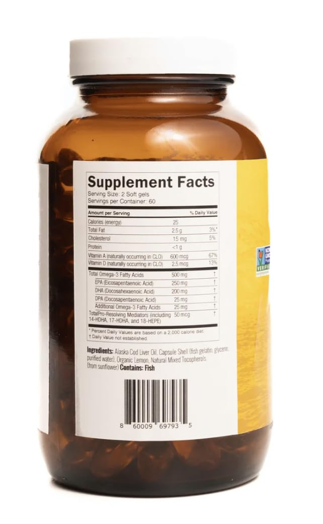Foto 8 pulgar | Aceite De Hígado De Bacalao De Alaska Supplement On Target Living 120 Cápsulas Blandas - Venta Internacional.