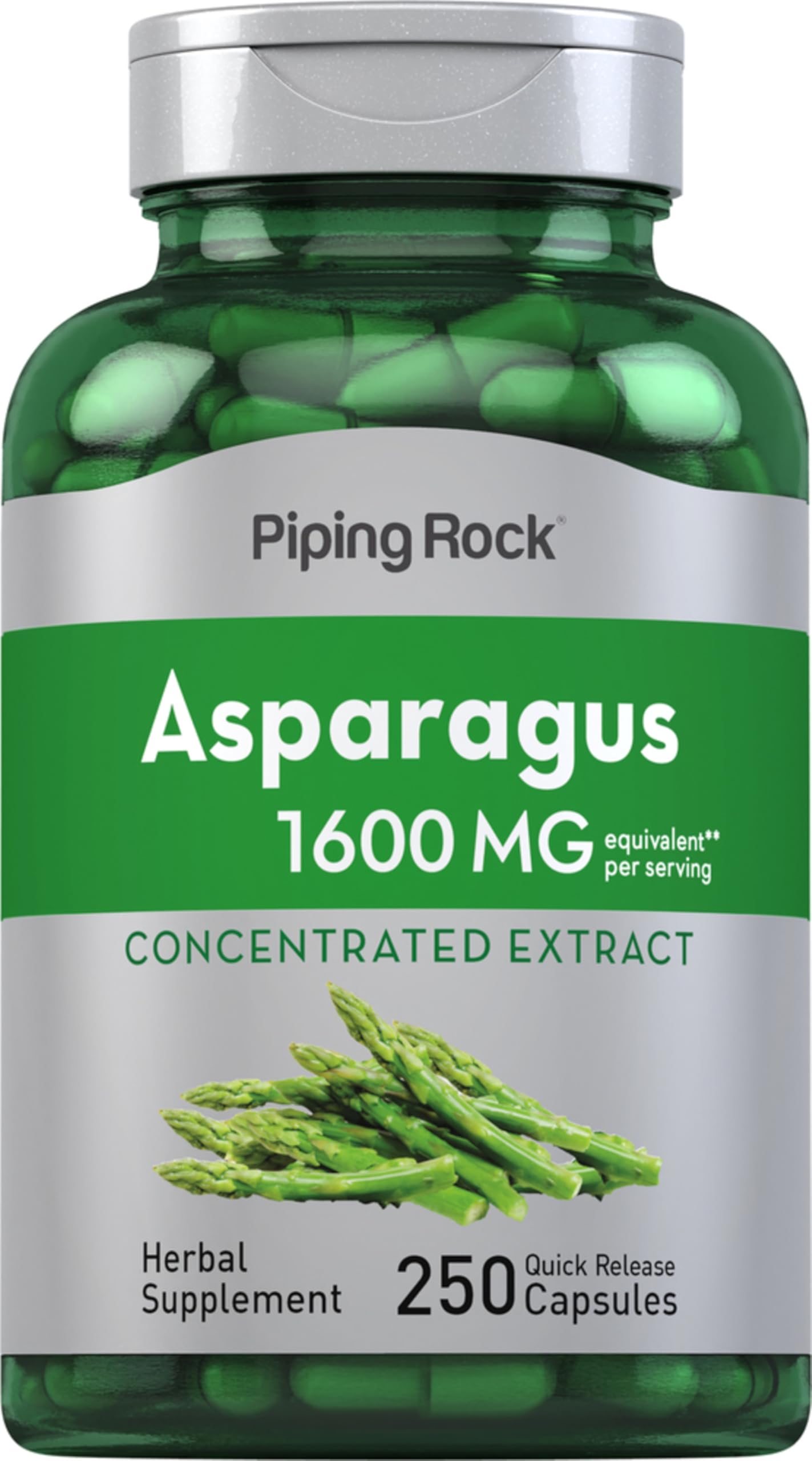 Foto 2 pulgar | Suplemento: Extracto De Raíz De Espárragos Piping Rock, 1600 Mg, 250 Cápsulas - Venta Internacional.