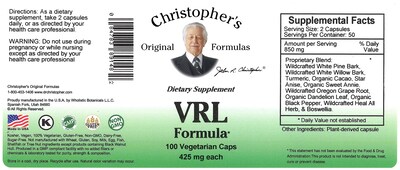 Foto 2 | Suplemento Christopher's Original Formulas Vrl 100 Cápsulas - Venta Internacional.