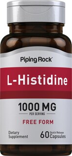 Foto 1 | Suplemento Piping Rock L-histidina 1000 Mg 60 Cápsulas - Venta Internacional.