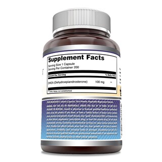 Foto 2 | Supplement Amazing Formulas Dhea, Cápsulas De 100 Mg, 200 Unidades - Venta Internacional.