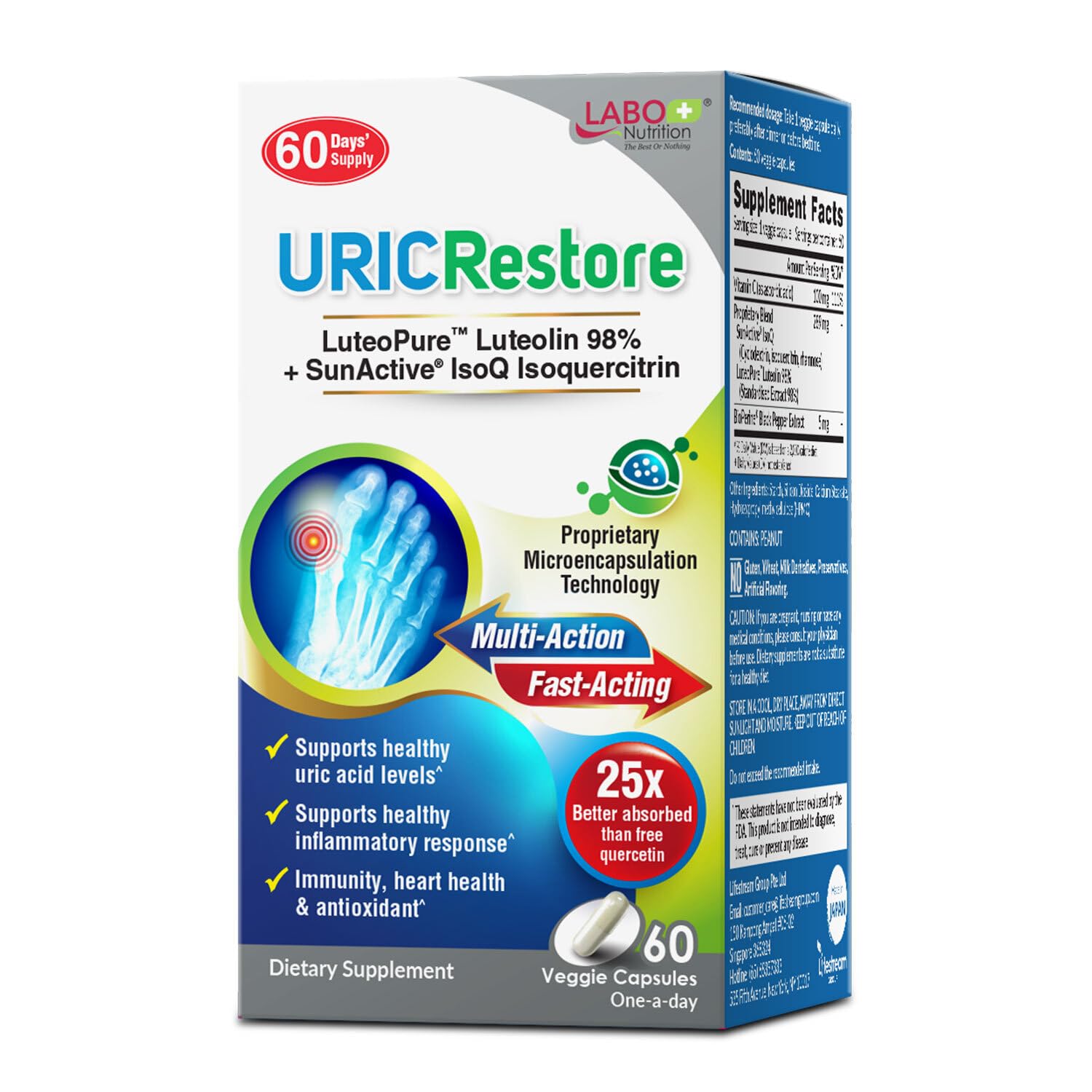 Foto 1 | Suplemento Labo Nutrition Uricrestore La Flexibilidad De Las Articulaciones Durante 2 Meses - Venta Internacional.