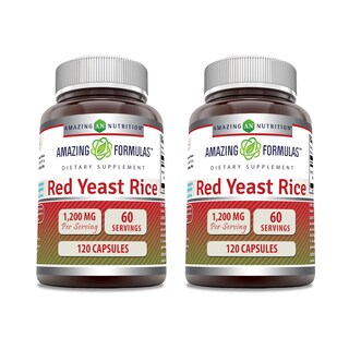 Foto 1 | Suplemento Amazing Formulas De Arroz De Levadura Roja 1200 Mg X 120 Cápsulas - Venta Internacional.