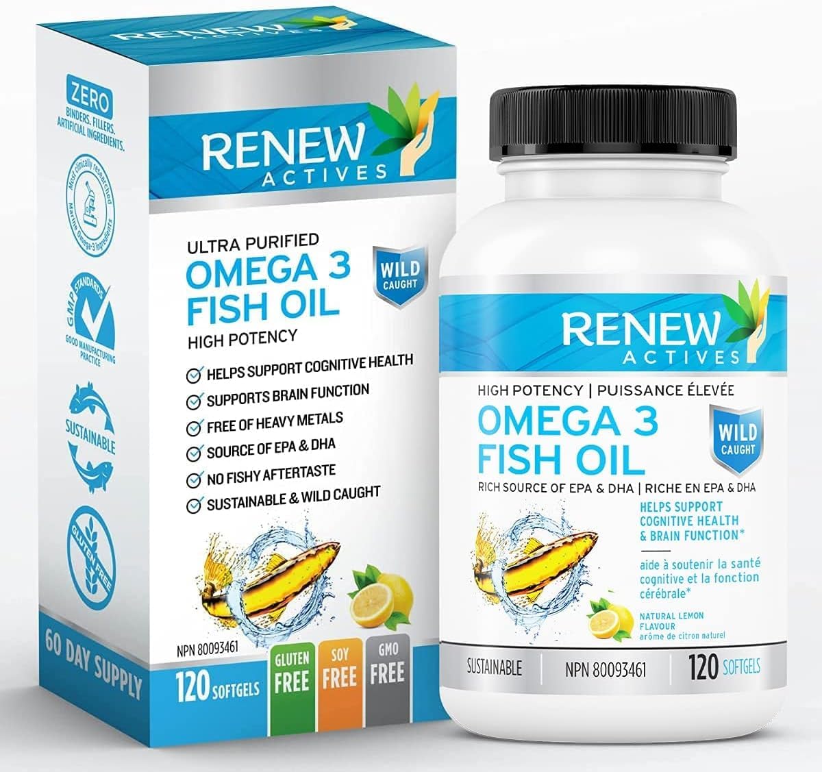 Foto 2 pulgar | Aceite De Pescado Omega 3 Supplements Renew Actives 120 Cápsulas Blandas - Venta Internacional.