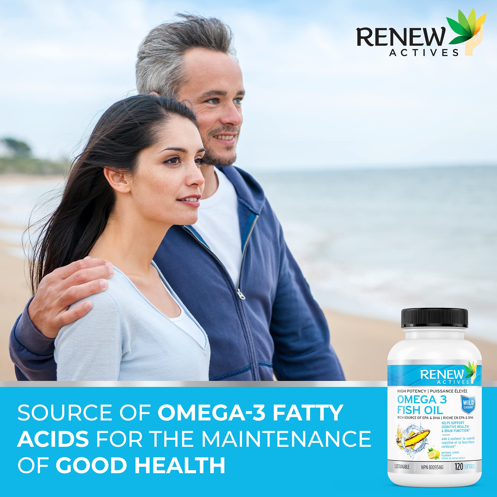 Foto 3 pulgar | Aceite De Pescado Omega 3 Supplements Renew Actives 120 Cápsulas Blandas - Venta Internacional.
