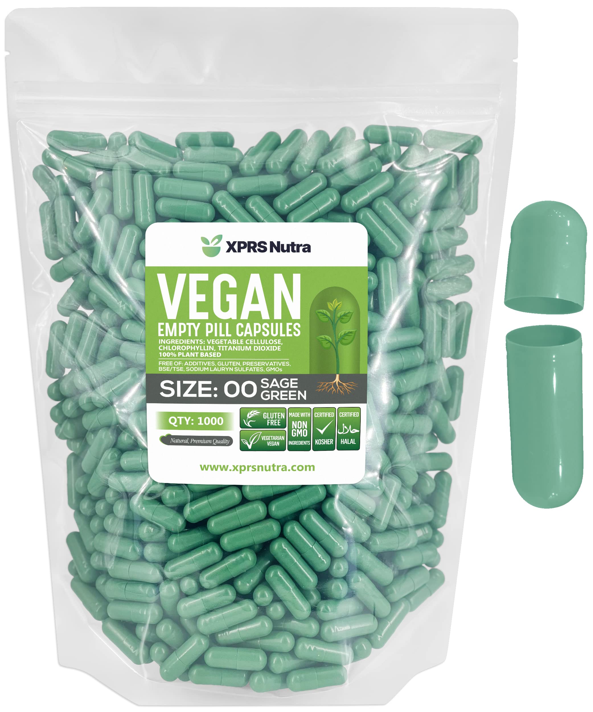 Foto 2 pulgar | Cápsulas Vacías Xprs Nutra, Tamaño 00, Cápsulas Veganas De 1000 Unidades - Venta Internacional.