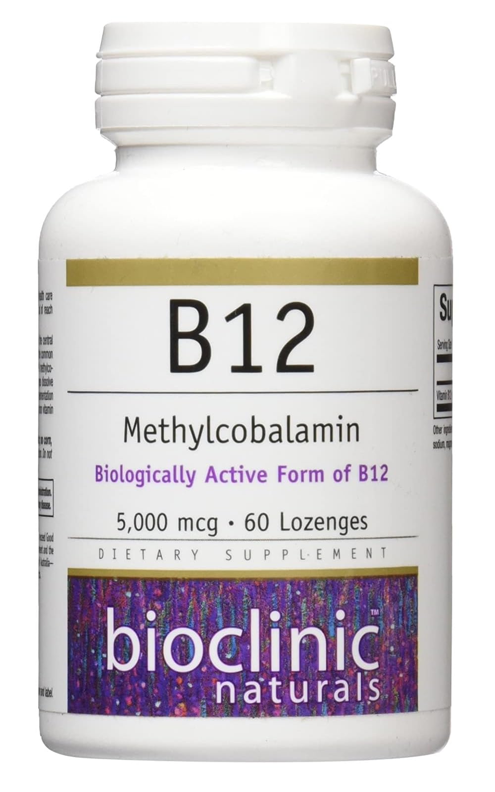 Foto 2 pulgar | Suplemento Bioclinic Naturals B12 De Metilcobalamina 5000 Mcg 60 Comprimidos - Venta Internacional.
