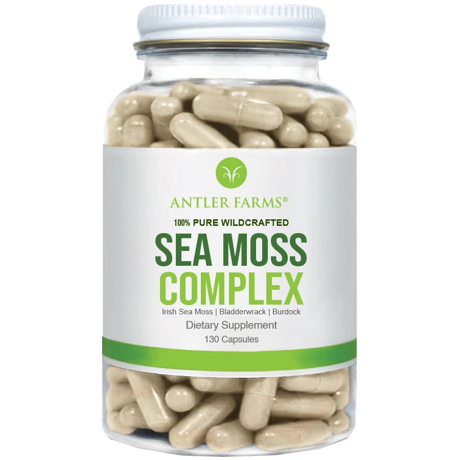 Foto 2 pulgar | Suplemento Antler Farms Sea Moss Complex 130 Cápsulas - Venta Internacional.