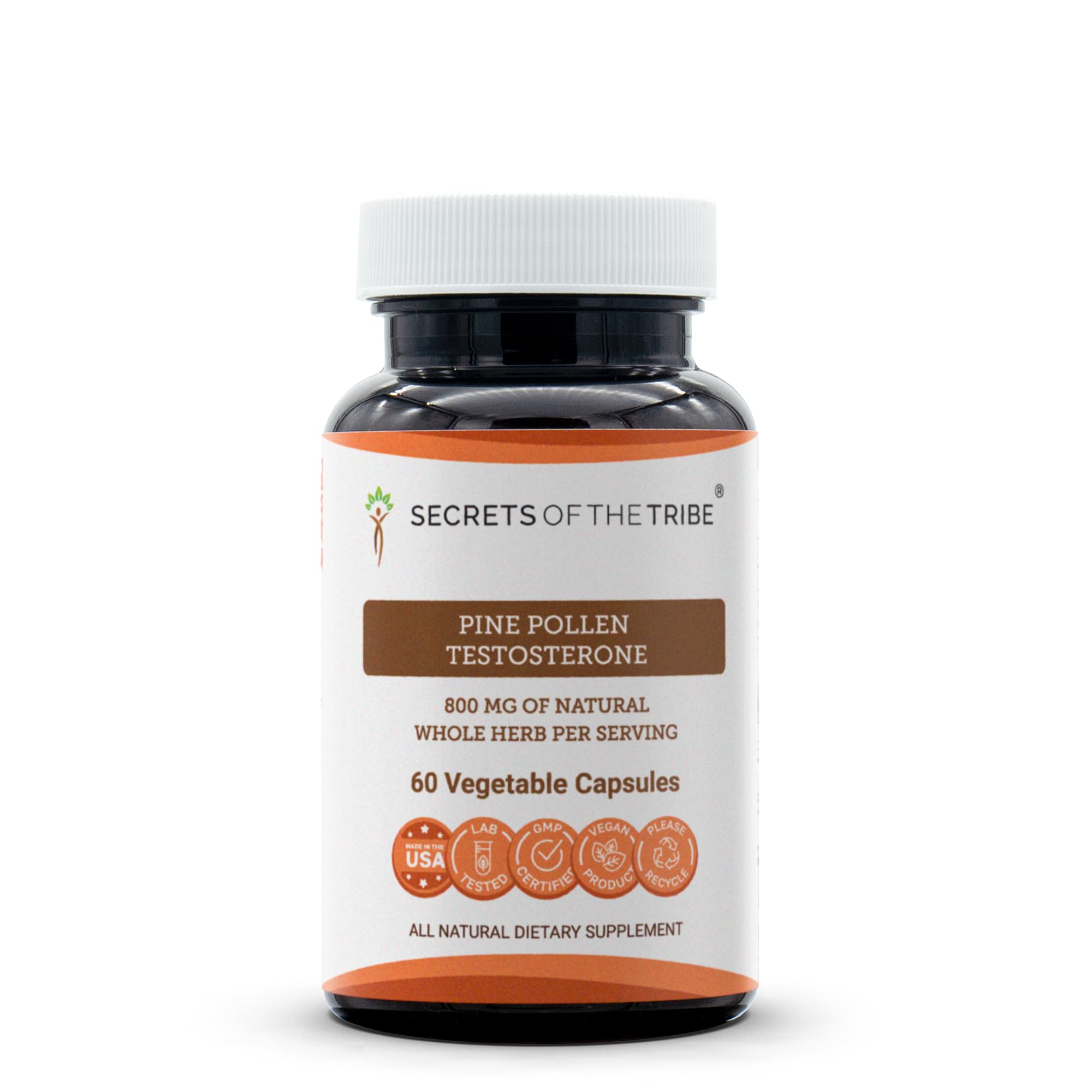 Suplemento Secrets Of The Tribe: Polen De Pino Y Testosterona - Venta Internacional.