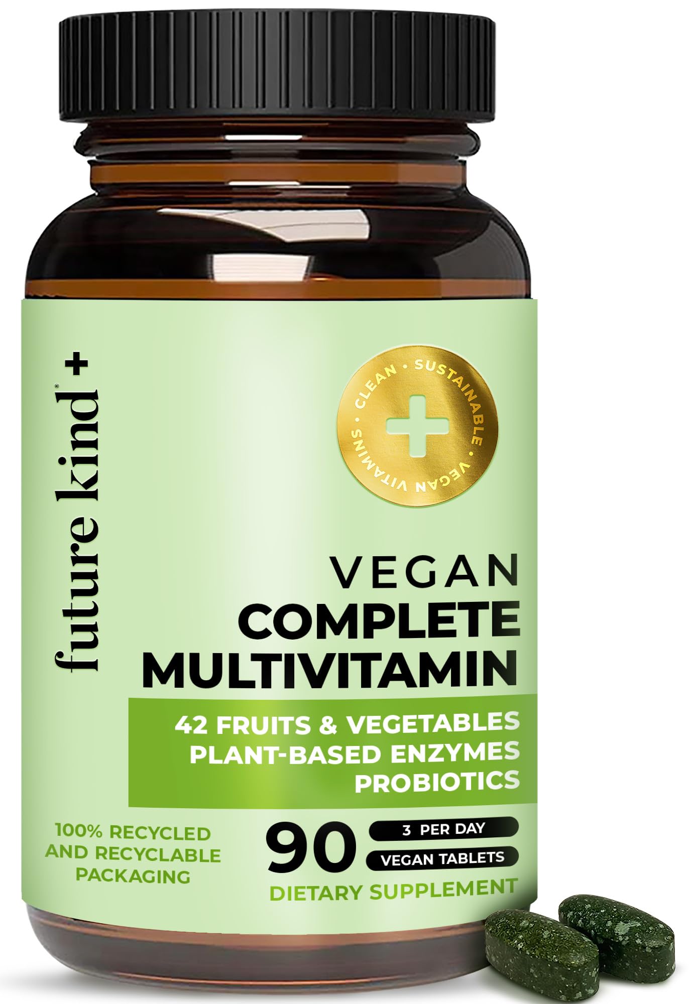 Foto 2 pulgar | Multivitamínicos Veganos Future Kind Complete 90 Comprimidos - Venta Internacional.