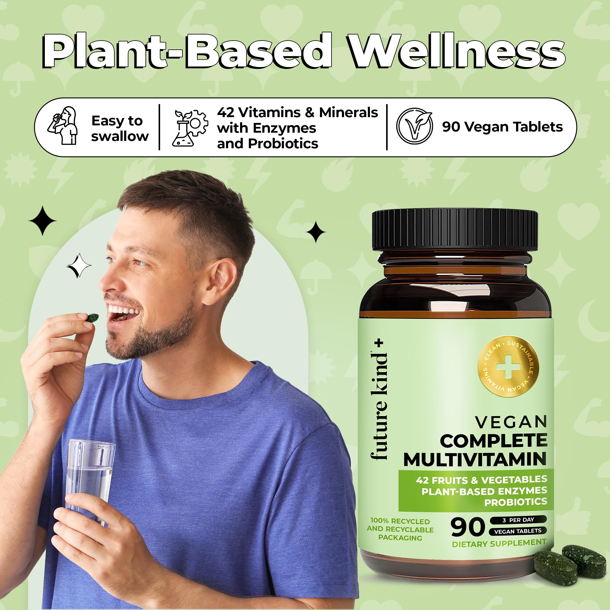Foto 7 | Multivitamínicos Veganos Future Kind Complete 90 Comprimidos - Venta Internacional.
