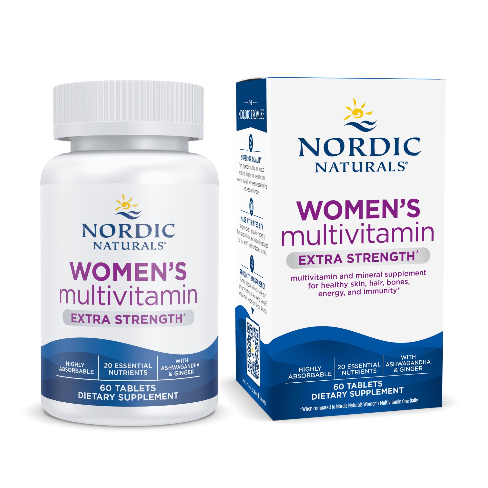 Foto 1 | Multivitamínico Nordic Naturals Extra Strength Para Mujer, 60 Comprimidos - Venta Internacional.