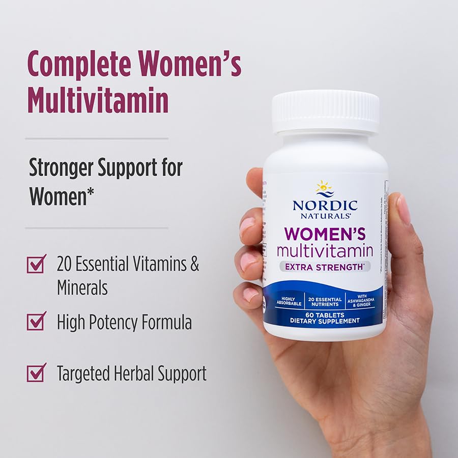 Foto 8 pulgar | Multivitamínico Nordic Naturals Extra Strength Para Mujer, 60 Comprimidos - Venta Internacional.