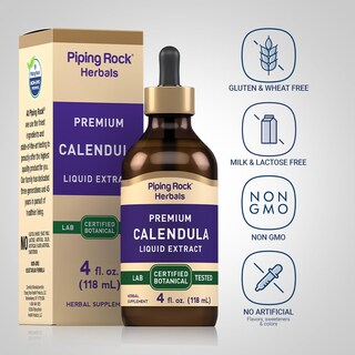 Foto 3 | Suplemento De Tintura De Caléndula Piping Rock, 120 Ml, Vegetariano - Venta Internacional.