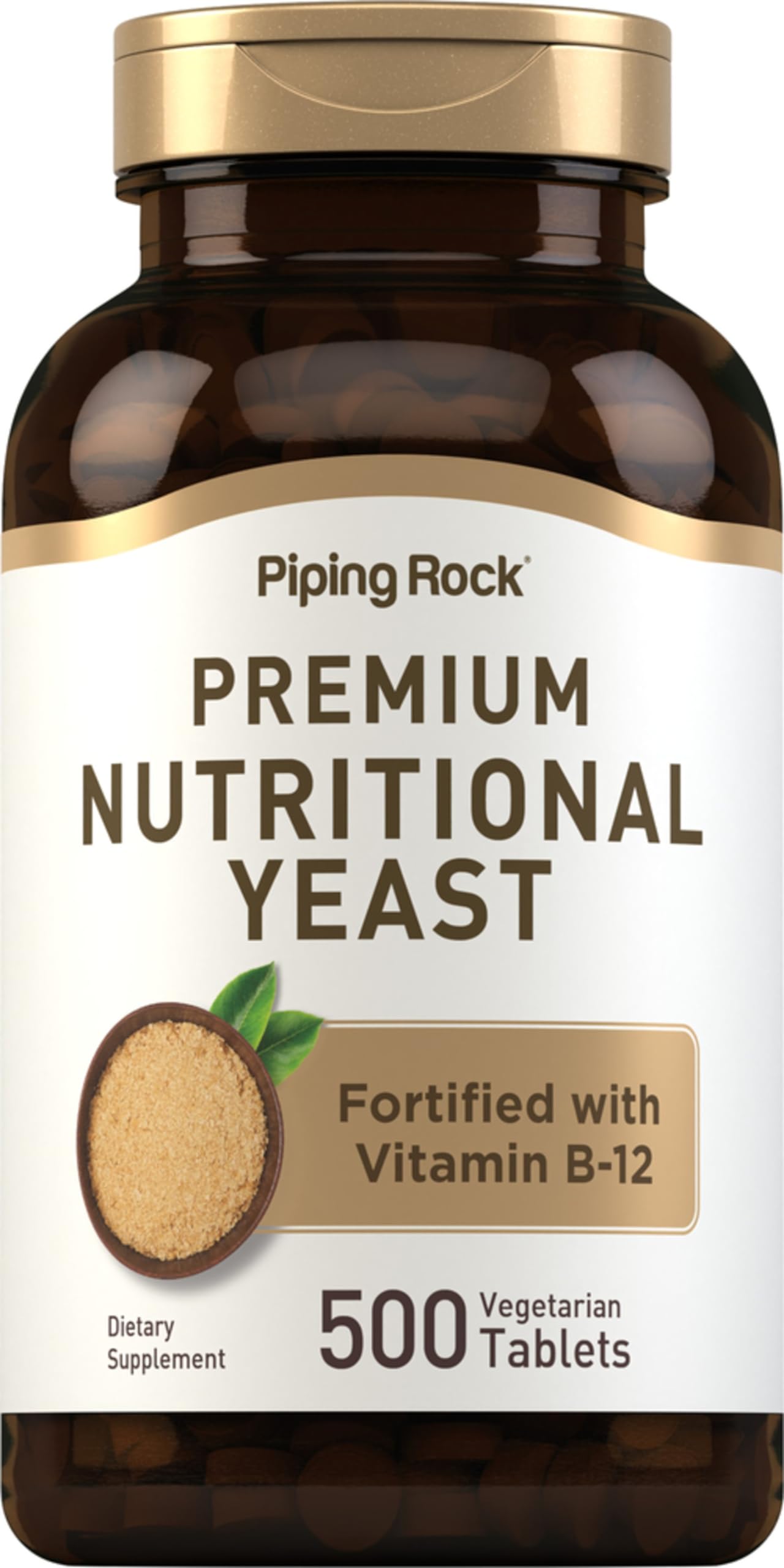 Foto 2 pulgar | Suplemento Piping Rock Nutritional Yeast Tablets 500 Píldoras - Venta Internacional.
