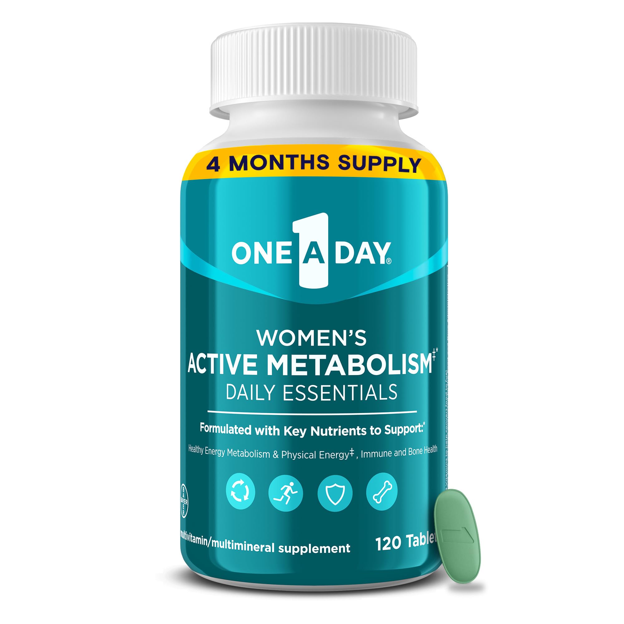 Foto 2 pulgar | Multivitamínico One A Day Women's Active Metabolism 120 Comprimidos - Venta Internacional.