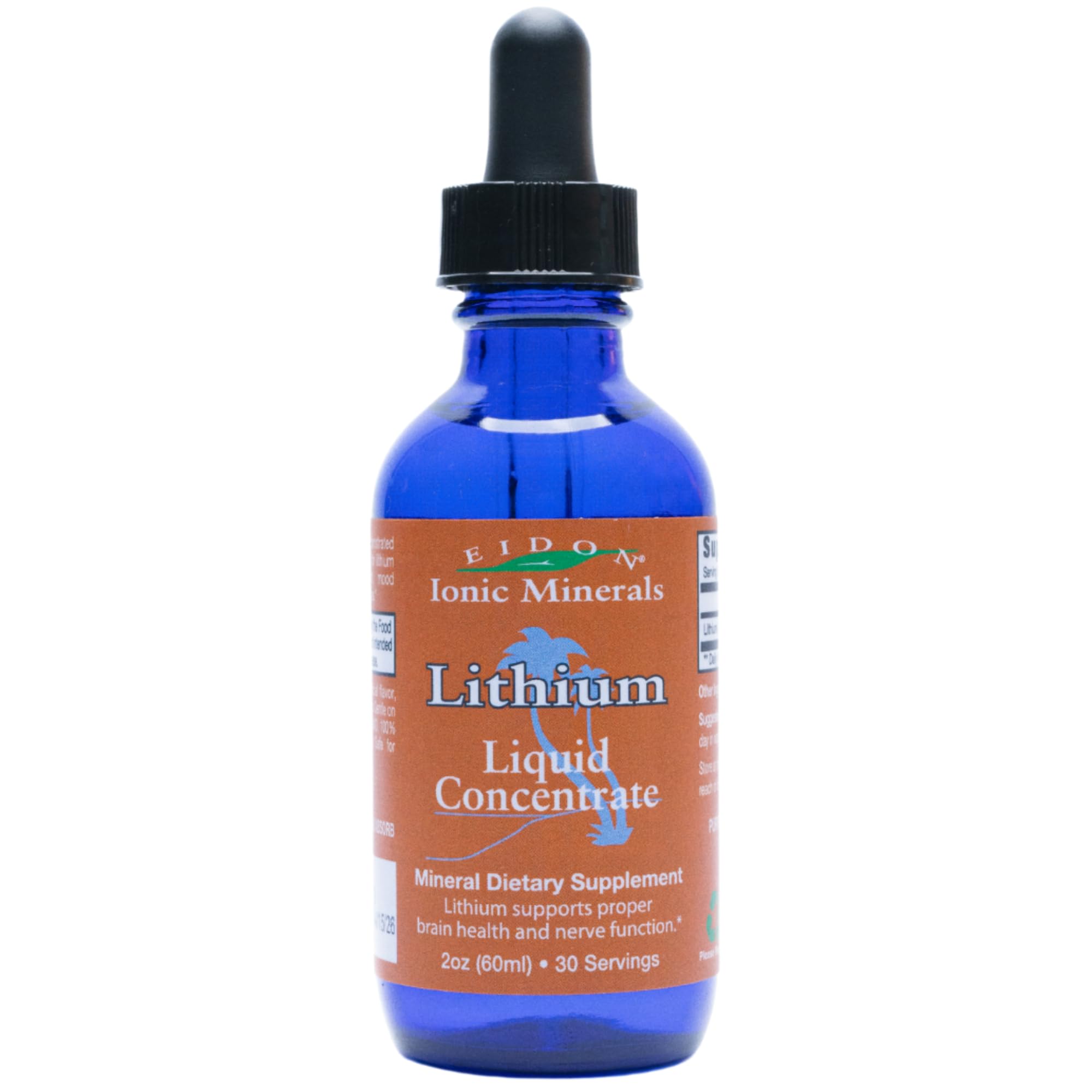 Suplemento De Litio Líquido Eidon Ionic Minerals, 60 Ml - Venta Internacional.