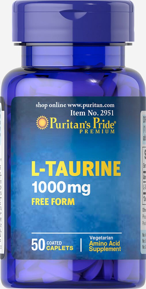 Foto 2 pulgar | Suplemento Puritan's Pride L-taurina 1000 Mg 50 Comprimidos - Venta Internacional.