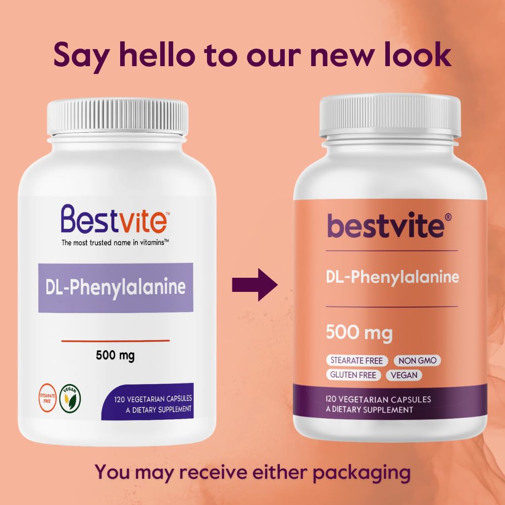 Foto 4 | Suplemento Bestvite Dl-fenilalanina 500 Mg (240 Cápsulas) X2 - Venta Internacional.